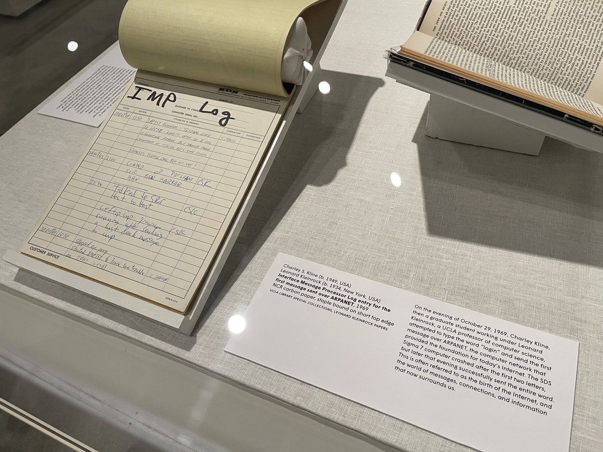 crsmgardner's tweet photo. The birth of ARPANET, courtesy of the UCLA museum. https://t.co/FQwezcbkTG