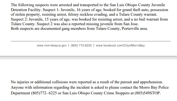 Morro Bay Police tweet media