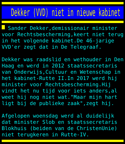 Kabinetsformatie2021