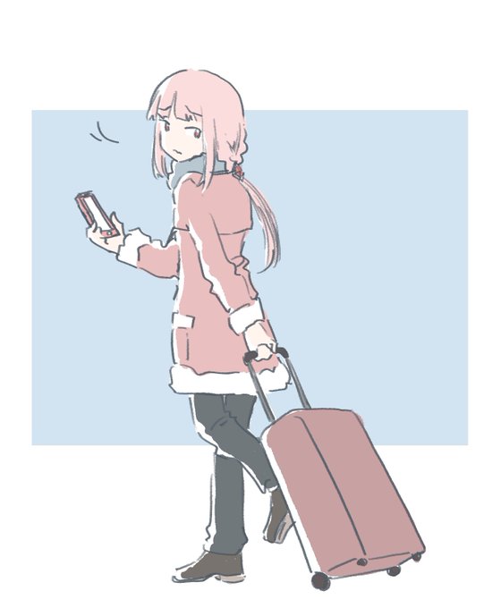 「jacket rolling suitcase」 illustration images(Latest)