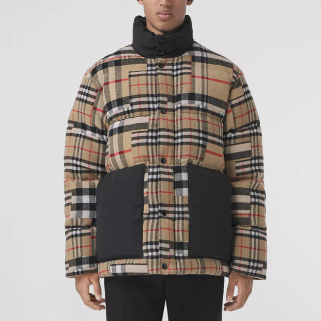 Burberry バーバリー パッチワークチェック ダウンジャケット　キムタク着 木村拓哉 さんファッション】 🆕12/27更新 Instagram / 先ほど更新