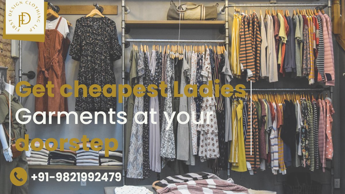 Get cheapest Ladies Garments at your doorstep in India.
Contact us on 9821992479 for wholesale Deal.
#ladiesonly #ladiesgarments #fashion