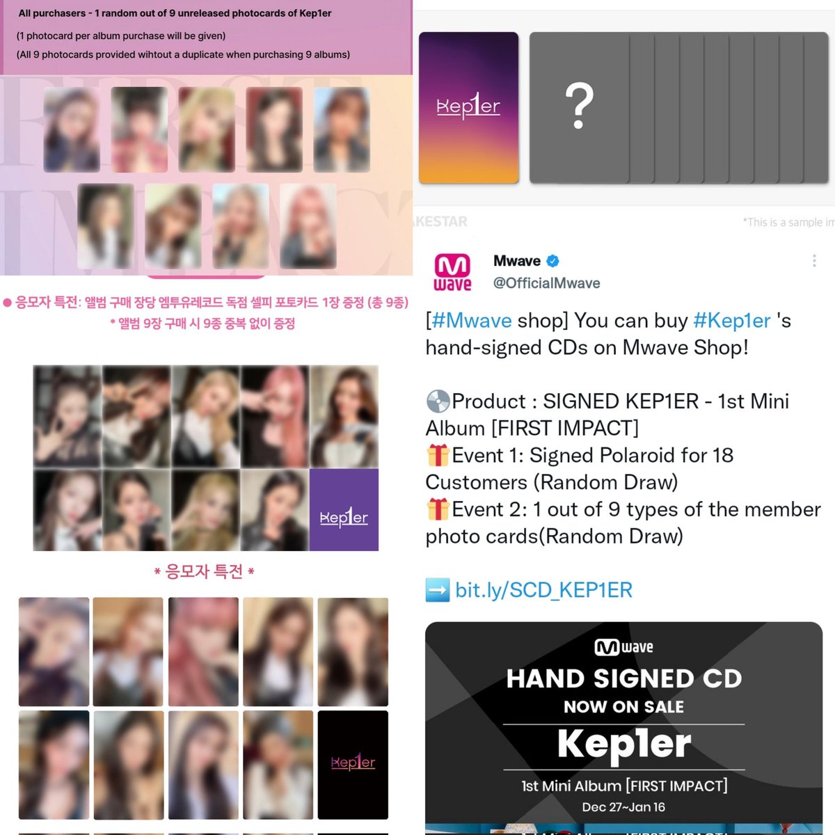 XIAOTINGTEAM's tweet photo. Kep1er 'FIRST IMPACT' #XIAOTING Ver:

- 6 Photocards
- 3 Postcards

POBs:
-Baby card
-1 Poster
-25 Sign polaroid
-1 Ktown4u
-1 Withdrama
-1 Musicndrama
-1 Jump Up
-1 Tower Rec
-1 Makestar
-1 Mokketshop
-1 M2urecord
-1 Musicart
-1 Mwave signed polaroid
-1 Mwave PC

#샤오팅 #케플러 https://t.co/w4di8l2T2D
