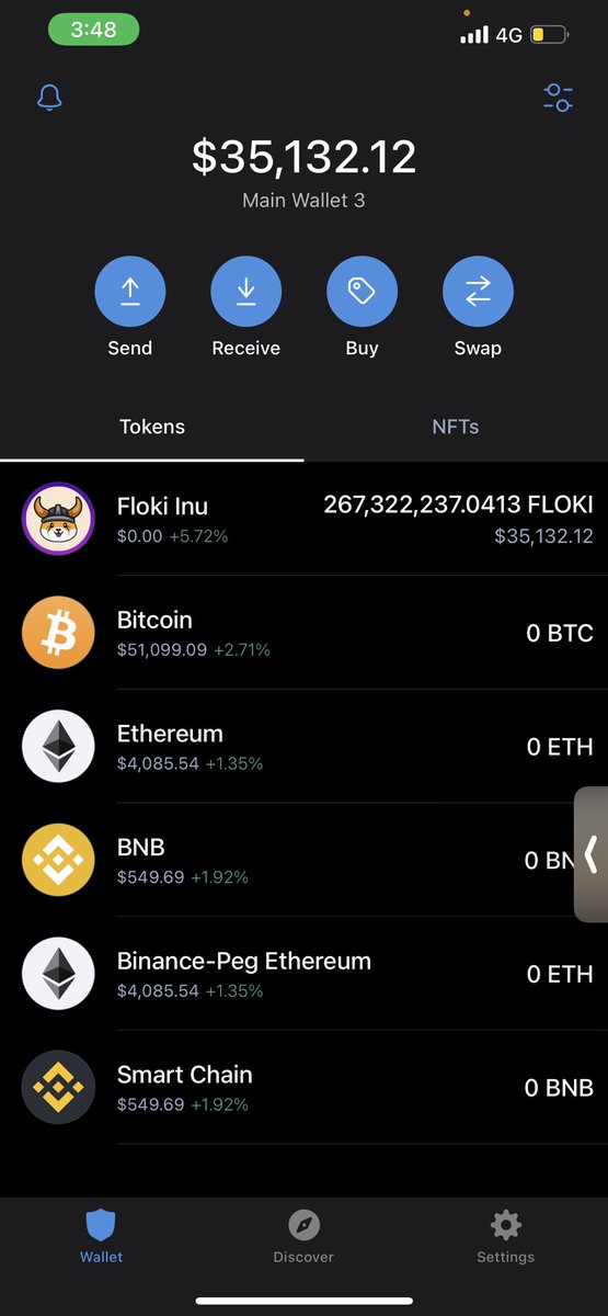 Itsjustcrypto01's tweet photo. Never thought a meme coin would actually make me this type of money… f**kin he’ll mate #Crypto #FLOKI https://t.co/xKYwJl32FB