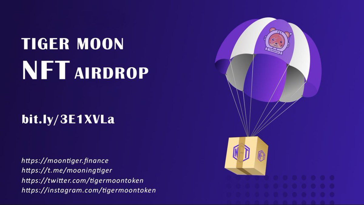 TigerMoonToken's tweet photo. ⚠️ Don't miss out Tiger Moons NFT Drop.

✅ NFT will be use for Farming once Tiger Finance DeFi is released.
✅ NFT will be dropped after Tiger Moon Token release
✅ 1 NFT per wallet only

https://t.co/YJ0NLqSmjH https://t.co/VNCK0qCZHn