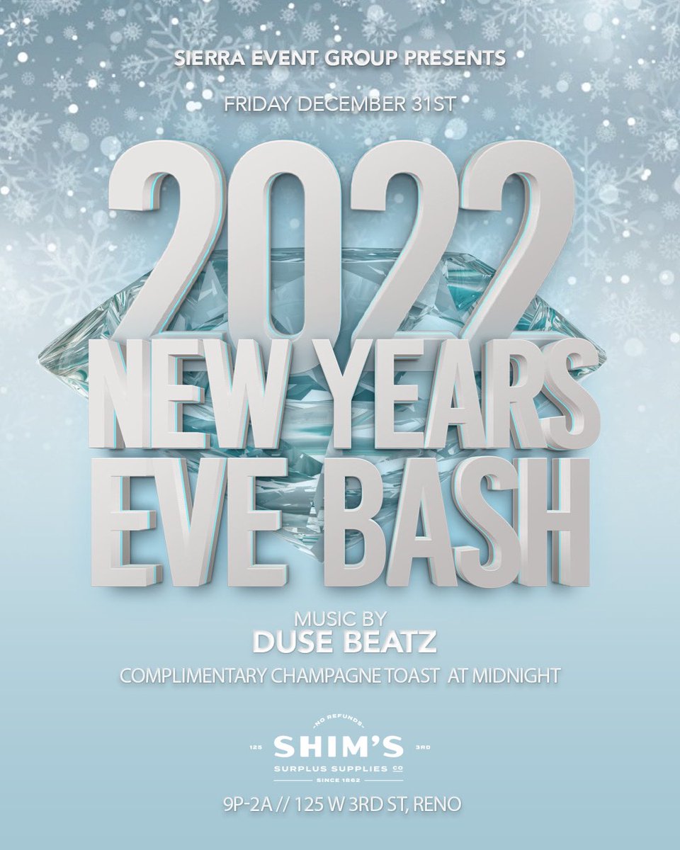 NYE, come see us. Downtown, 2 blocks from the strip. Let’s Party!