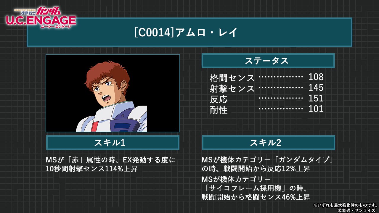 Uce 機動戦士ガンダム U C Engage 紅白プレミアムガシャ 白 新規キャラを入手できるガシャを開催予定 今回は アクシズ を止めた アムロ レイ ピックアップ Ur アムロ レイ 開催期間後にキャラガシャに追加されません 更にsr以上