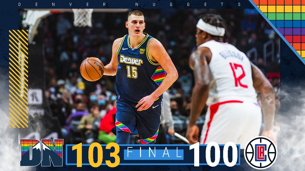 nuggets's tweet photo. Fought off the Sunday Scaries 😅

#MileHighBasketball https://t.co/I1Jgnc4hsX