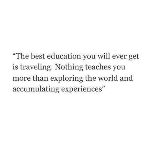 WriteLiveTeach's tweet image. Truly. Higher education combined with travel and experiences is priceless! #MondayMotivaton #alwayslearning #alwaysadventuring
