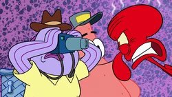 RubeGoldfish's tweet photo. #Amazingtalk I just meet this Grumpy guy by the name of Squidward Tennessee and he is pretty mean but his music and art is so this amazing talk was a success https://t.co/B1hAlO2IXK