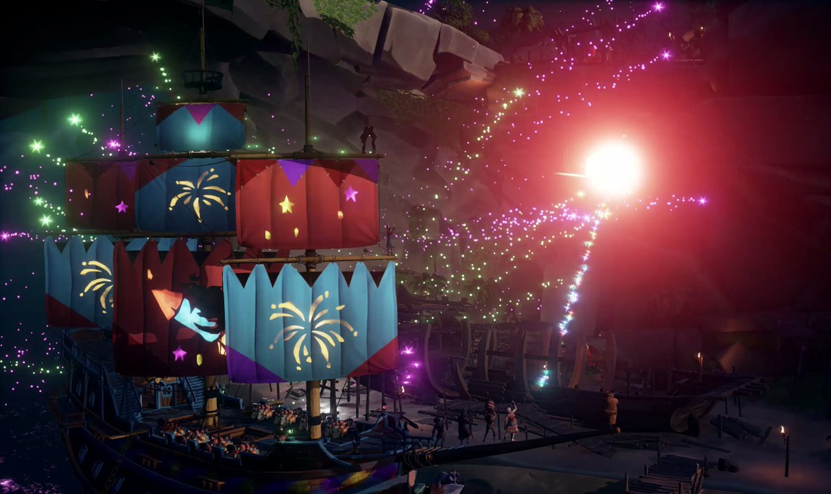 pathsmalls's tweet photo. Shedding light for young sailors on the seas with the New Year's Eve Ball Drop at the Haven of Thieves'

Theme: New Year, New You

#SoTShot
@SeaOfThieves 
@sotshotcentral 
@RareLtd https://t.co/kH1yc85rL8
