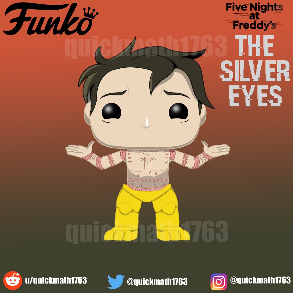 quickmath1763's tweet image. Five Nights At Freddy’s: The Silver Eyes Custom Funko Pop Concept - William Afton’s Reveal. #fivenightsatfreddys #thesilvereyes #fnaf #fnafbook #fnafcomic #fnafthesilvereyes #fnafsilvereyes #willafton #williamafton #customfunko #funkopop #customfunkopop #funko