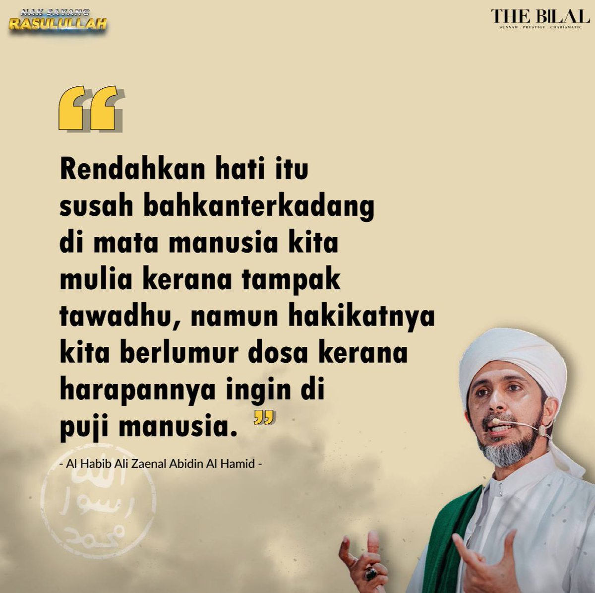 Tawadldlu' itu bahasa hati.. Yang terkadang justru terjadi pada orang yang tidak menundukkan kepala.