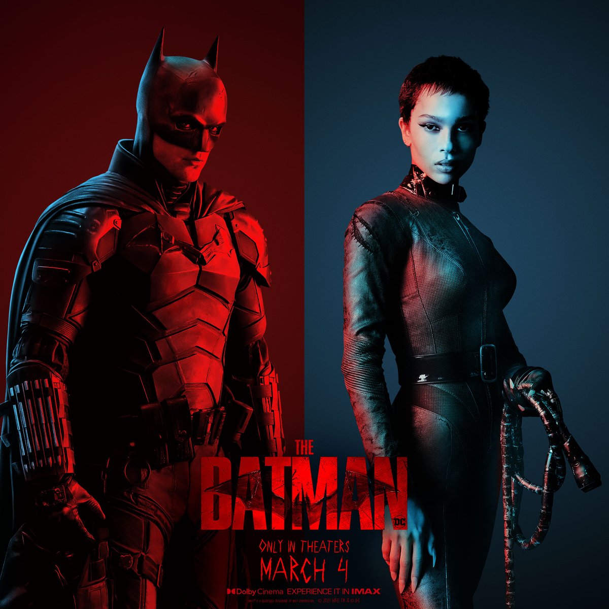 TheBatman's tweet photo. Justice with a vengeance. Check out the new split cover art for The Batman featuring Batman and Catwoman as debuted as part of the collector's edition of @EmpireMagazine - on newsstands now. #TheBatman https://t.co/BHEaCgwttU