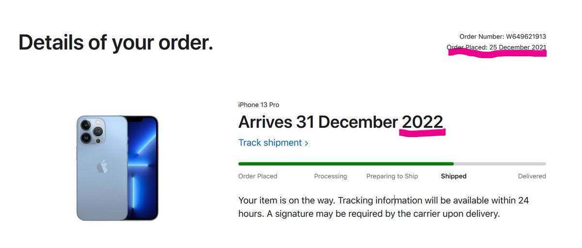 balajimdu's tweet photo. @Apple  Will you deliver iPhone 14 by that time? 😂🤣 https://t.co/DN42cLBrgR