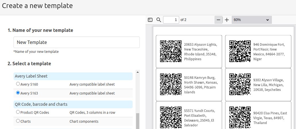 craftmypdf's tweet image. New PDF templates are available: Avery compatible label sheets 5160 and 5163

#nocode #lowcode #pdfgeneration