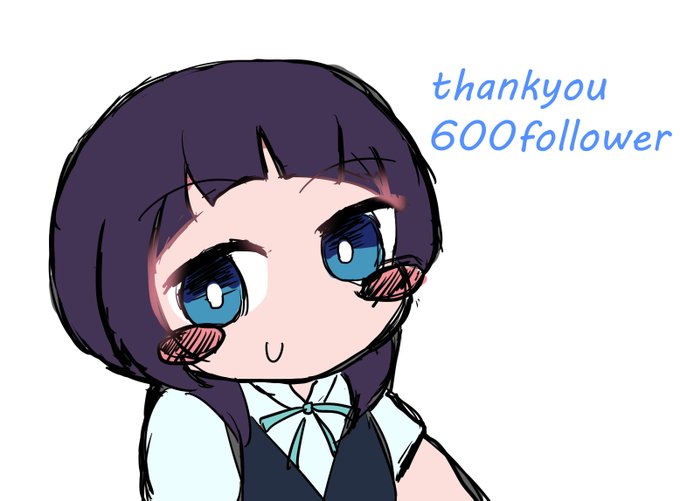 描いててあげてなかった600フォロワーありがとう絵 