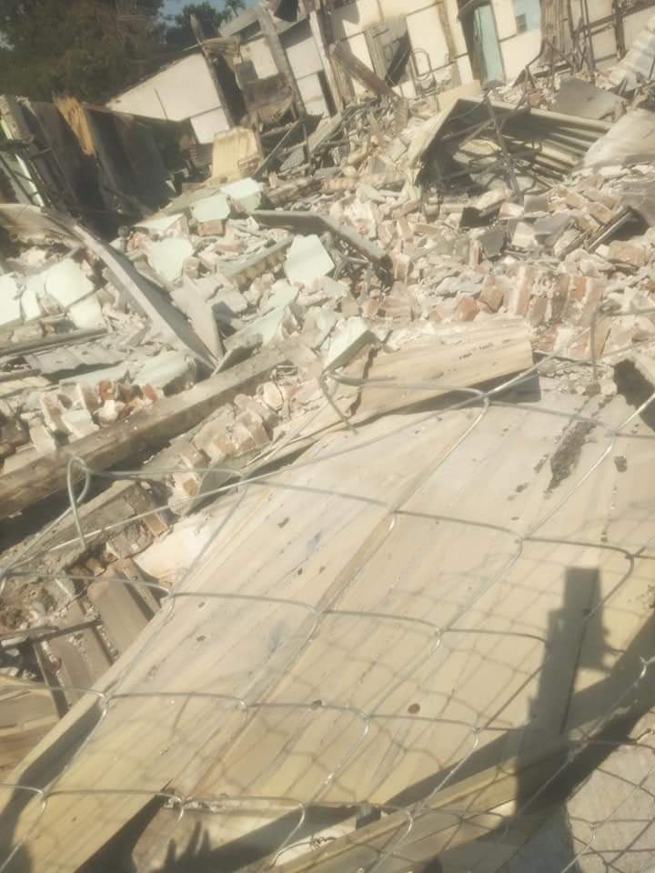 GarGuu_'s tweet photo. These photos show the residential properties that were left in the ravages in Natachaung village after burning down them by the barbaric junta troops.  #WarCrimesOfJunta #Dec27Coup #WhatsHappeningInMyanmar https://t.co/QOcuSw4a4k