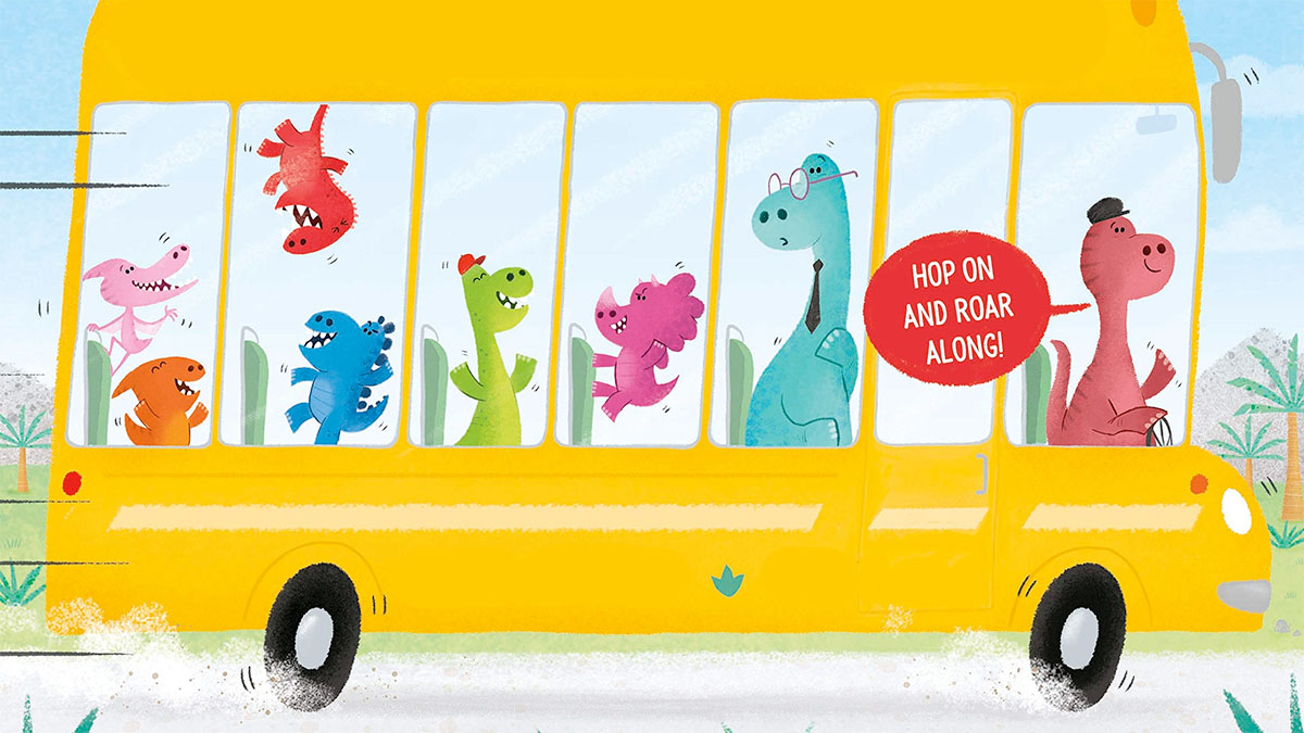 We think your little ones will love joining in with The Dinos on the Bus, a sing-along story from @petermillett! Peter's created a fun musical animation to watch - head over to #BookTrustHomeTime to enjoy: booktrust.org.uk/hometime Pic: Tony Neal