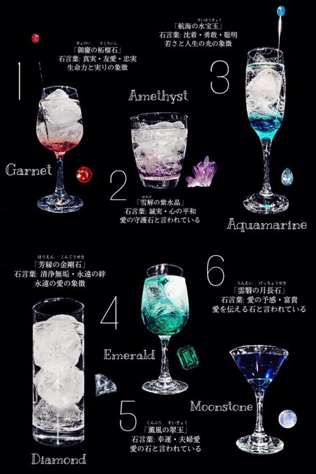創作カクテルのtwitterイラスト検索結果
