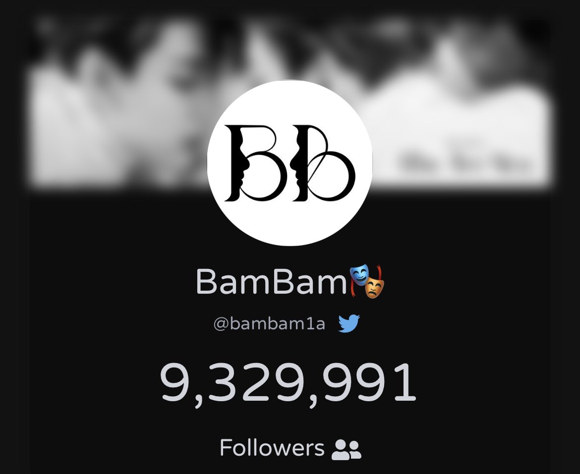 TeamBamBamSpace's tweet photo. #BamBamSpace Update:
Twitter @BamBam1A
https://t.co/QAT59zynes
Current Followers: 9,326,991
#BamBam #뱀뱀 #GOT7
@BAMBAMxABYSS #WhoAreYou https://t.co/5q7MSWMpo8
