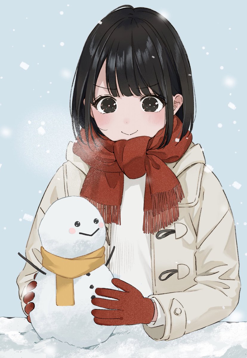 「雪積もった! 」|サコのイラスト