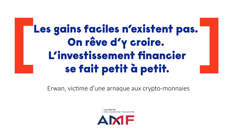 AMF_actu's tweet photo. ⚠️ Derrière des promesses de rendement facile sans risque se cachent souvent des #arnaques ! Retrouvez le témoignage d’Erwan, victime d’une #arnaque #crypto ➡️ https://t.co/byfPorecYK
#ArnaquesParlonsEn #SecretsdArnaques #Protection #Epargne https://t.co/lISMA2pveT