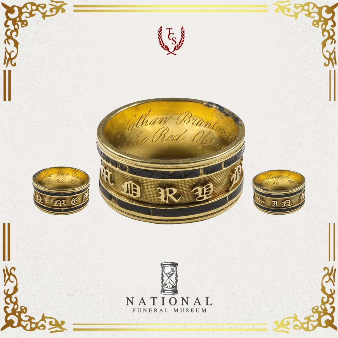 TCribb_sons's tweet photo. REPOST @nfmtcribb
Today's object of the day is a gold and black enamel mourning ring reading "In Memory Of".
If you would like to view more posts from our museum, please head over to @nfmtcribb
#NationalFuneralMuseum #Museum #FuneralMuseum https://t.co/tOCXJgl1TE