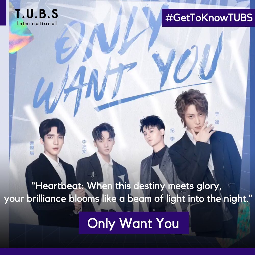 TUBS_INTL's tweet photo. [#GetToKnowTUBS]

(1/5)

<Translation of introduction to Only Want You>

Heartbeat: When this destiny meets glory, your brilliance blooms like a beam of light into the night.

#TUBSintl 
#TheUntamedBoyS #TUBS
#Yubin #于斌 
#Libowen #李泊文 
#Caoyuchen #曹煜辰
#Jili #纪李 https://t.co/FVKAlNuIRB