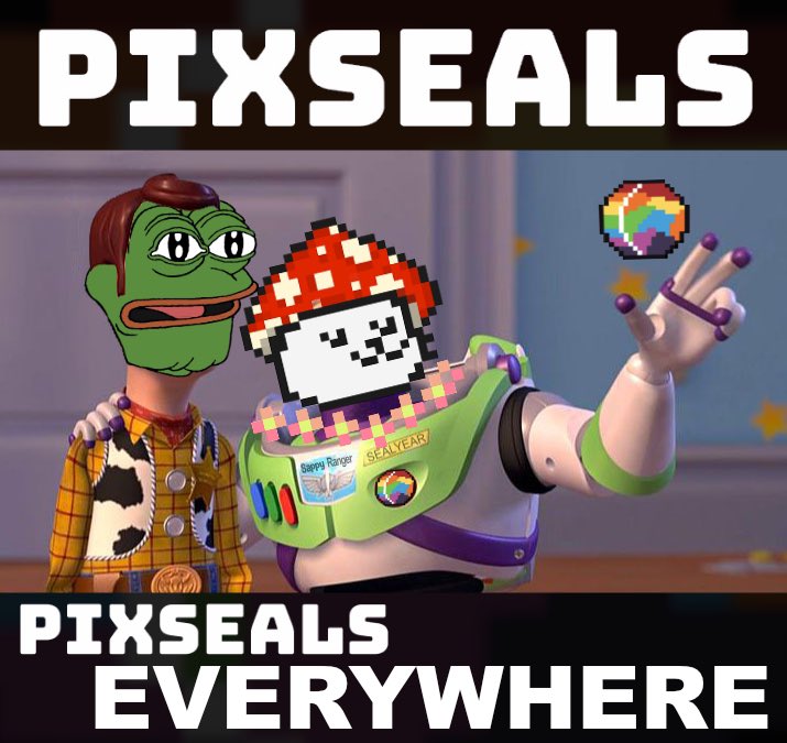 SmellinDegenr8's tweet photo. #Pixseals Pixseals Everywhere @sappyseals #airdrop https://t.co/JCYapBm3MX