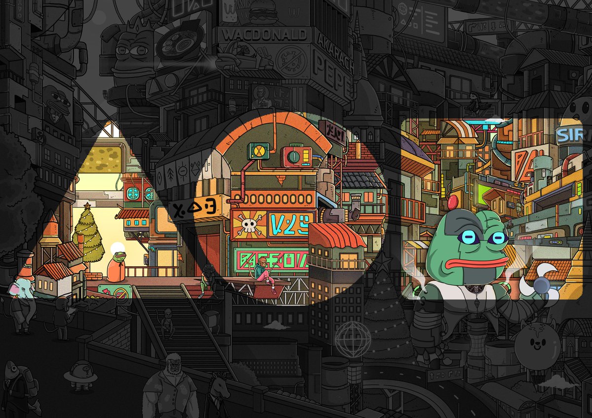 AkarachNFT's tweet photo. 🤖🐸🏙️PEPE BOT 🤖🐸🏙️ coming soon https://t.co/lWpfUmrh2S