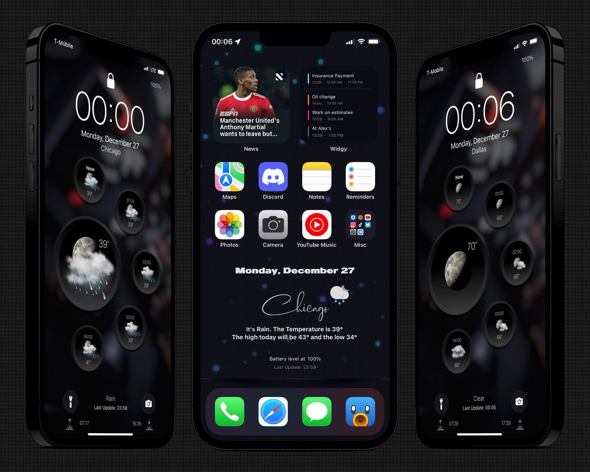 Kothuq's tweet image. #WeatherHTML Themes. 
Credits where credits are due
Wall on HS by @notforyou666 
@screenshot_pro 
#IOS153 #nojailbreajk