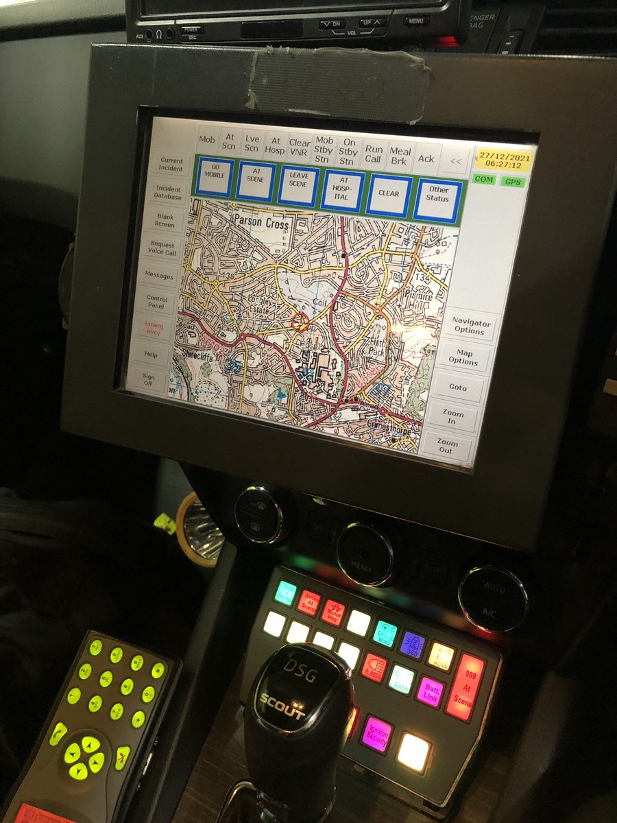 JamesStubley's tweet photo. Start of 2x 12 hr clinical shifts with @YorksAmbulance, working in SYorks on #SpecialistParamedic RRV providing Critical Care cover to people of Yorkshire. Blank screen to start, let’s see how many jobs are on by 6pm #clinicalleadership #decisionmaking support #extendedpractice https://t.co/5IuDhdq5uv