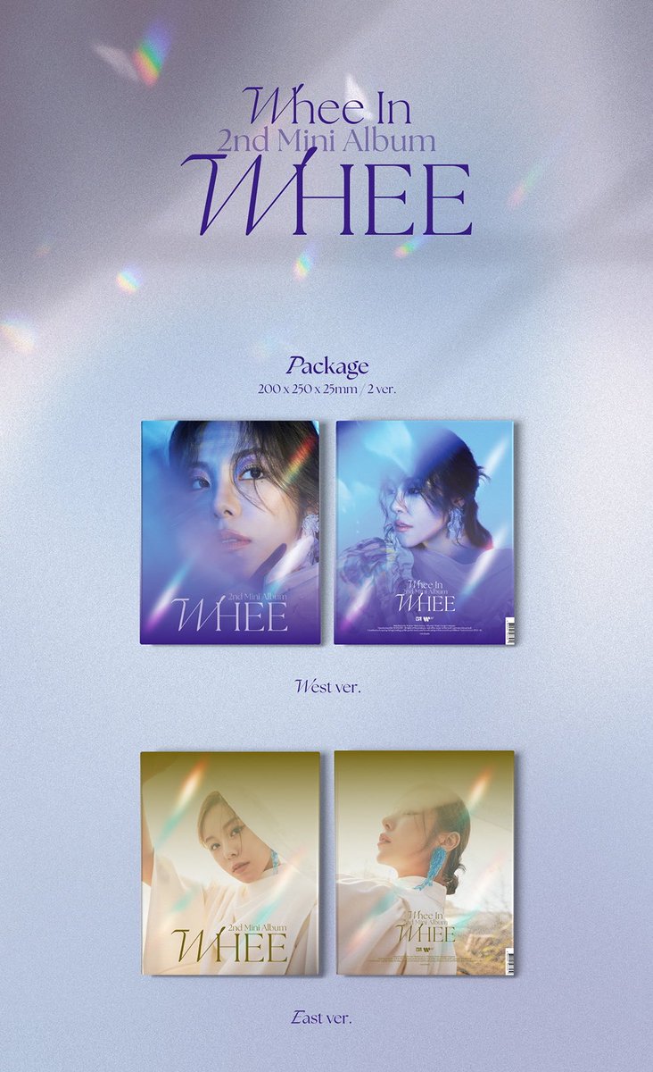 MAMAMOOTH_'s tweet photo. [Pre-Order] 211227 #WheeIn 2nd Mini Album 🤙🏼

• พรีออเดอร์: ได้ถึง 16 ม.ค. 2022 เวลา 21:59 น. (ไทย)
• ปล่อยอัลบั้ม: 6 ม.ค. 2022 เวลา 16:00 น. (ไทย)
• มี 2 ver. คือ WEST💜 EAST💛 

แต่ละ ver. มีต่างกัน
• โฟโต้บุ๊ค 80 หน้า
• CD
• โฟโต้การ์ด (สุ่ม1/7)

(1)
#휘인 #WHEE #ฮวีอิน https://t.co/w4fQ6Fuz2f