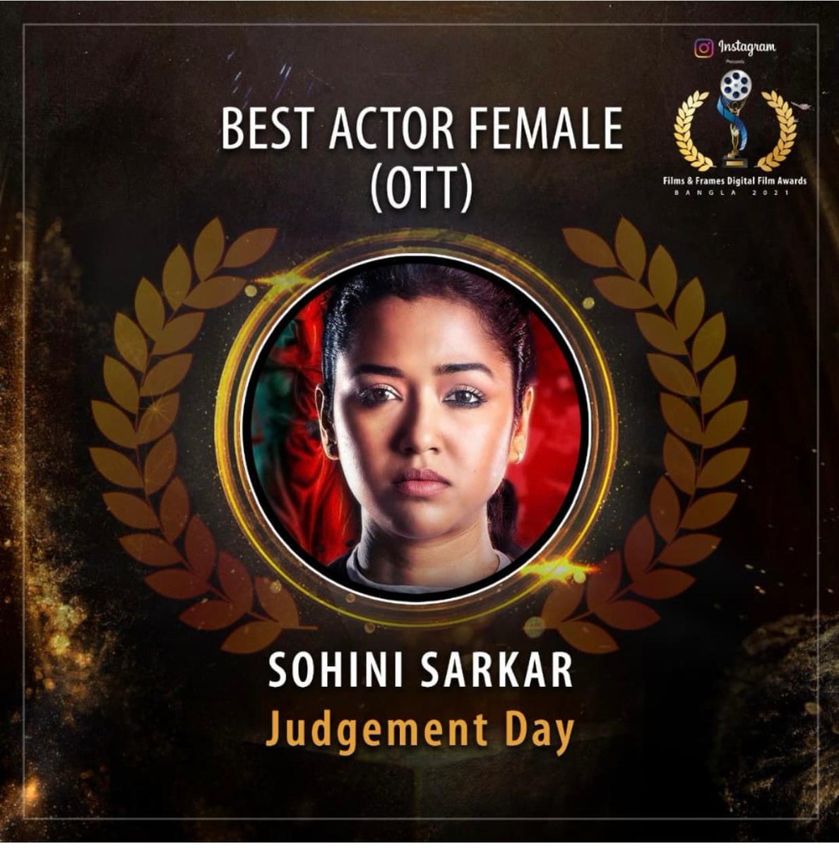 Sohini Sarkar (@sohinisarkar01) on Twitter photo Awarded at <a href="/FilmsandFrames/">Films and Frames Digital Film Awards</a> for #JudgementDay!
Thank you for the honor!. 🙏🏻
<a href="/CamelliaFilms/">Camellia Productions Pvt. Ltd.</a> <a href="/searchayan/">Ayan Chakraborti</a>
#RupaDatta #AditiRay <a href="/RanojoyBishnu/">RANOJOY</a> #SouvikBasu #SanuSinghroy Awarded at <a href="/FilmsandFrames/">Films and Frames Digital Film Awards</a> for #JudgementDay!
Thank you for the honor!. 🙏🏻
<a href="/CamelliaFilms/">Camellia Productions Pvt. Ltd.</a> <a href="/searchayan/">Ayan Chakraborti</a>
#RupaDatta #AditiRay <a href="/RanojoyBishnu/">RANOJOY</a> #SouvikBasu #SanuSinghroy