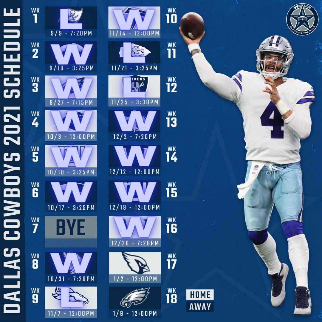 cowboys 2021 schedule