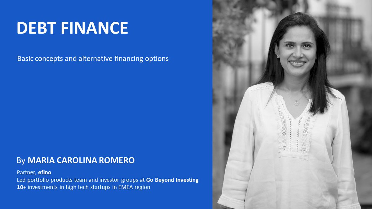 📚New online courses available!
Debt Finance, with Maria Carolina Romero, Partner at efino and business angel since 2012.

▶️ courses.investhorizon.eu/login/index.php #MondayMotivation #IHcourses #InvestHorizon #startup #accelerator #deeptech #debtfinance