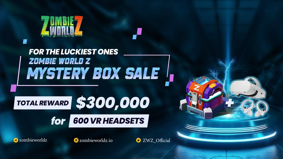 ZWZ_Official's tweet photo. 💫 $300,000 WORTH OF VR HEADSET GIVEAWAY TO OUR BELOVED ZOMBIE WORLD Z COMMUNITY. We're express our sincere thanks to all of you, who have been following and supporting us since the very beginning of this journey. 

🚀Don't miss it!

👉More detail: https://t.co/6TWfITr1IH https://t.co/SFHzqo1zLg