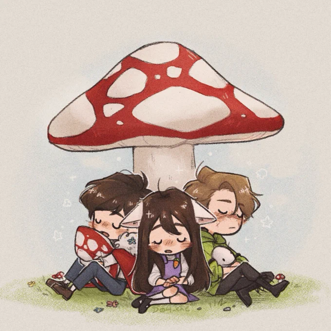 naptime 🍄💤

========
commissioned by @lesbiandrm !!! <3 