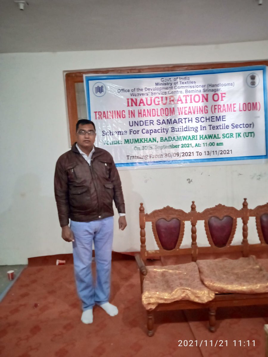 yuva_skill's tweet photo. Assessment Completed @ Office of the Development Commissioner for Handlooms, Ministry of Textiles. ##Srinagar #JAMMU AND KASHMIR under #SamarthScheme
@TexMinIndia https://t.co/qqifxXljCl