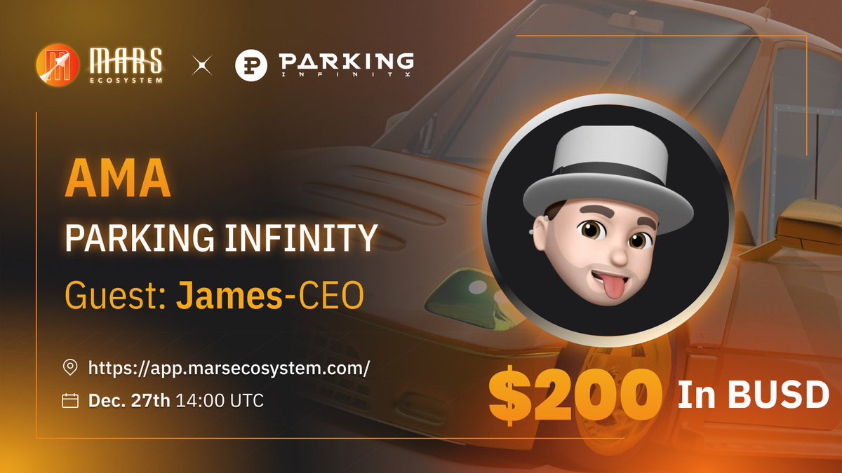 MarsEcosystem's tweet photo. We are hosting an AMA with @InfinityParking to help users to understand 
1️⃣what is #infinityparking  
2️⃣how to participate in #Marsiho
📍https://t.co/1XYpiwDbN8
⌛️
RT+Join in TG+Follow+tag 3 friends+#MarsEcosystem #MarsIHO #XMS #ido
$100 in $xms for 5 people https://t.co/wIzhRkhl4i