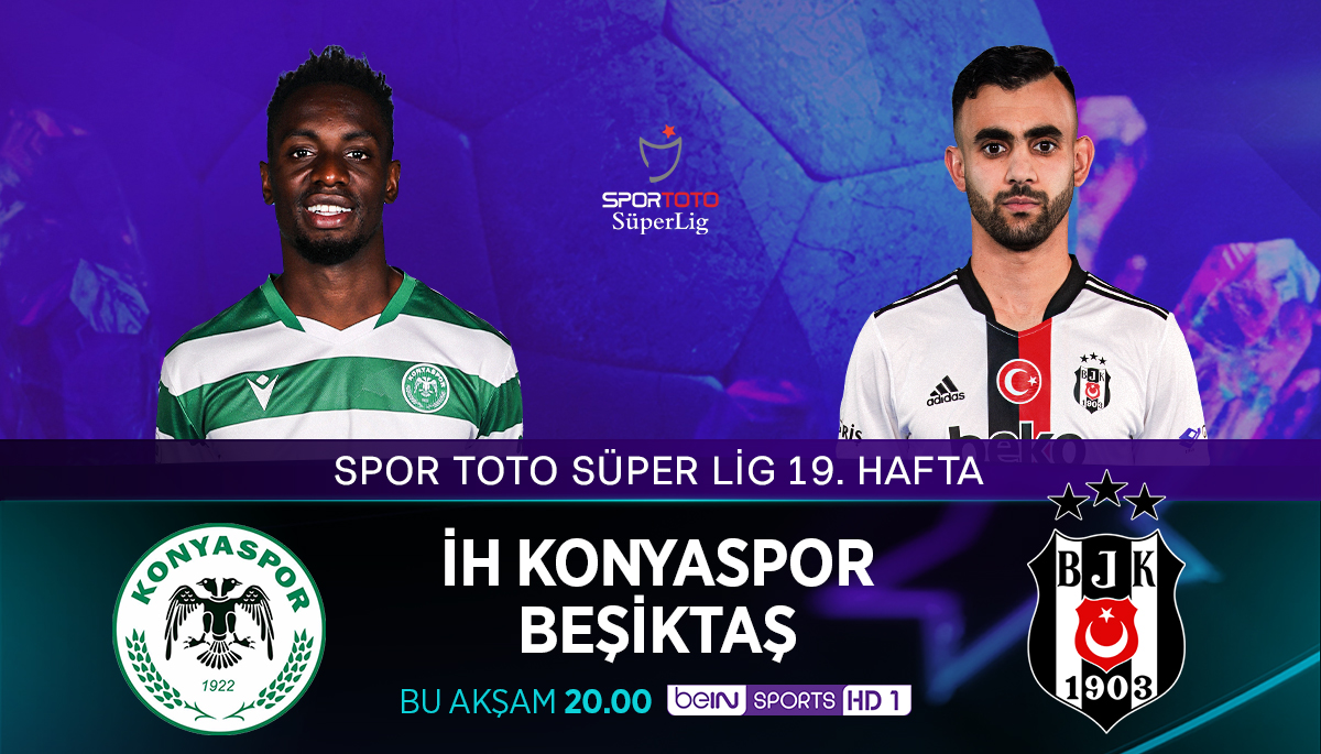 Bein Sports'un Konyaspor-Beşiktaş Maçına Özel Hazırladığı Maç Görseli