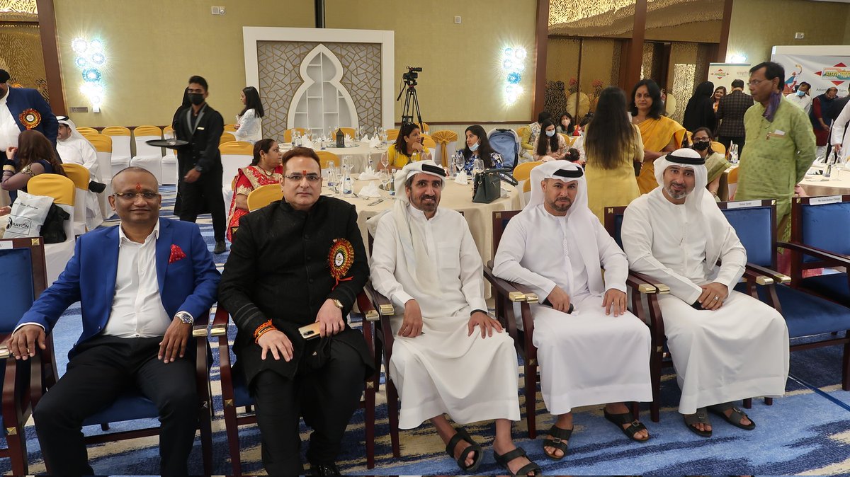 JitendraMatlani's tweet photo. Honoured to Receive the most Prestigious"BHARAT GAURAV" award @ most prestigious @ATLANTIS H.E Awad Mohammed was the Chief Guest at the event. Thank Pandit Suresh Mishra for the hospitality &amp; generosity extended during the award ceremony
#jitendramatlani #indiainuae #indiaindubai https://t.co/fVIwplN7lv