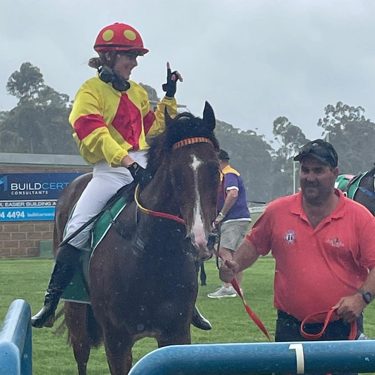 A double congratulations to apprentice jockey <a href="/MartinTeaghan/">Teaghan Martin</a> who celebrated her first win today at <a href="/Sapphireturf/">Sapphire Coast Turf Club</a> aboard Nicholas in the Tathra Cup, then backed it up with another triumph on Darn Shame in the last race of the day 👏