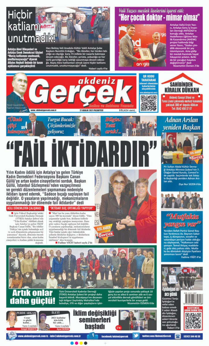 tkdfederasyon's tweet photo. Akdeniz Gerçek Gazetesi’nden  @AkdenizGercek #tukd https://t.co/gF2i7miGvj