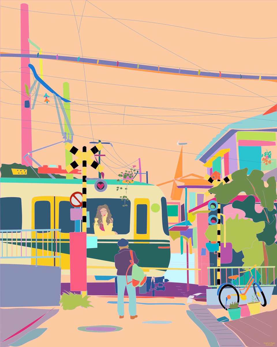 RongBingT's tweet photo. I did this piece when it was on a Valentines Day. 
Someone Who I Could Call Home 💐 
.
No matter how far you travel, there is always a person waiting for you 
#valentines #love #illustration #travel #art #digitalart #NFTCommunity #nfts #sunset #illustrator #LifeisBeautiful https://t.co/sYRY5CrzxT