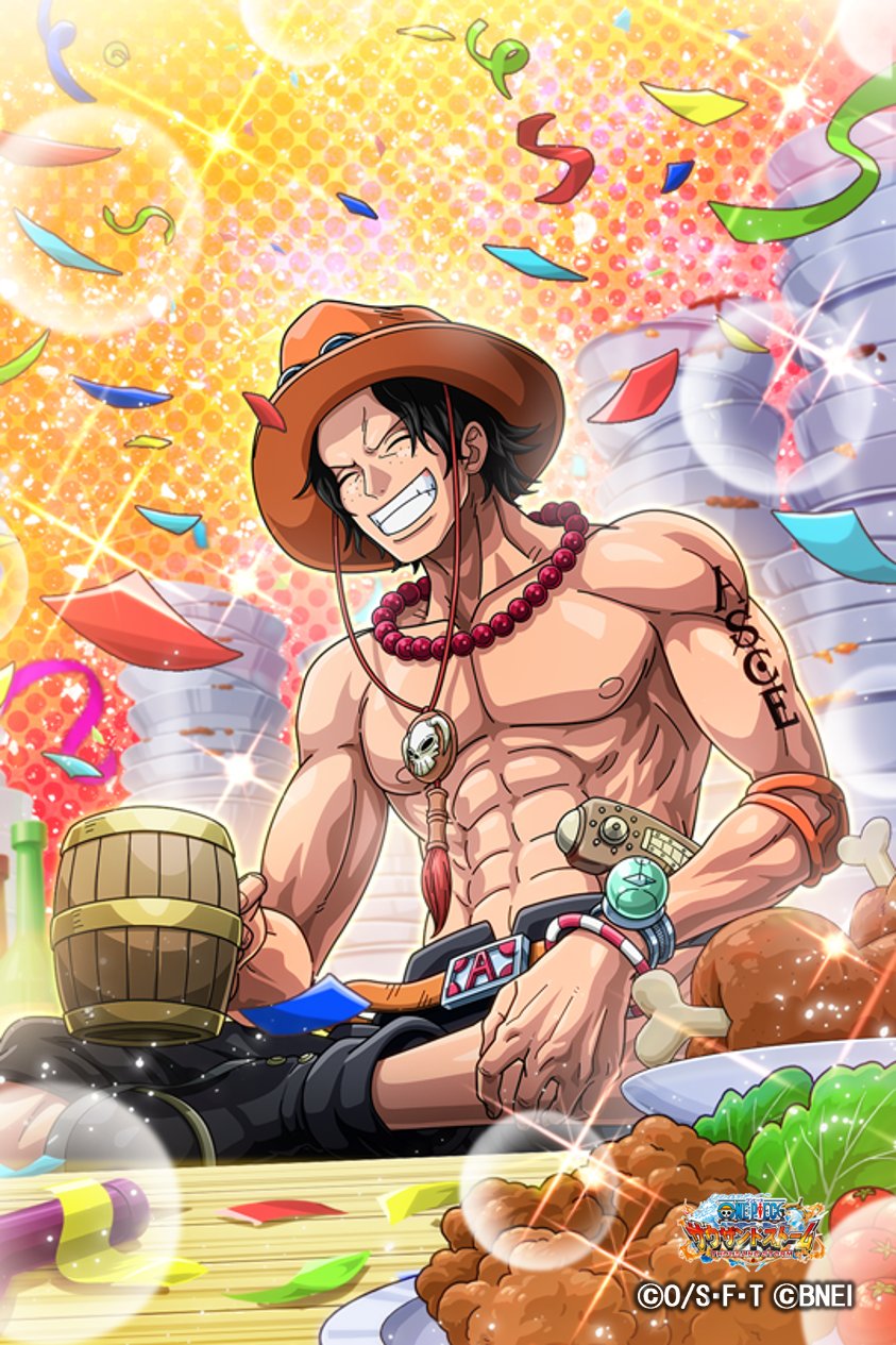 One Piece サウザンドストーム ハッピーバースデー エース 本日は エース の誕生日 おめでとうございます 記念して特別な 5シーンカードをプレゼント ログインしてお受け取りください サウスト Onepiece エース誕生日サウスト宴会場