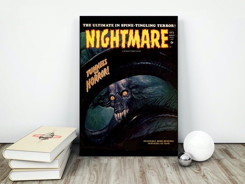 HorrorStock's tweet photo. JUST IN - New Retro Horror Comic Art - Fill your walls with these stunning and scary comic book covers from yesteryear. Available at: https://t.co/LdbzLrFfAT #horrorsofmystery #weirdterror #nightmare #comicart #horrorart #horrorcomic #comiccover #horrorgift https://t.co/cUfAvJ4ThH