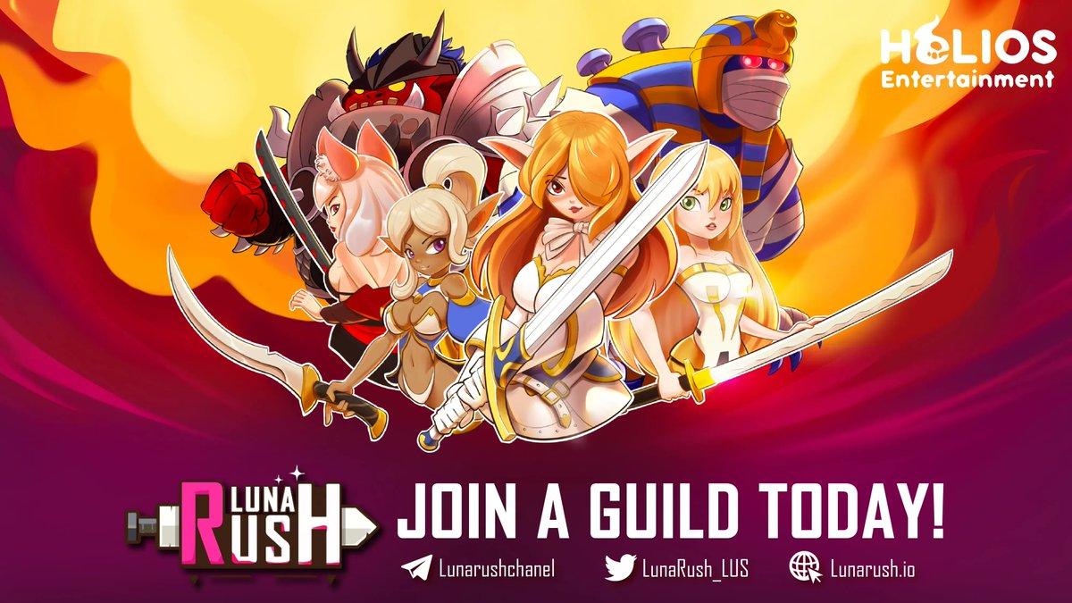 LunaRush_LUS's tweet photo. Doing quests in Luna Rush on your own can be a challenge sometimes. 
Newsflash: you don't have to! 
Join a Guild with other players, and take on difficult quests together! 
In the Guild, we all share the great bounties. 
#LunaRush #P2E https://t.co/iHE61Jz9Tv