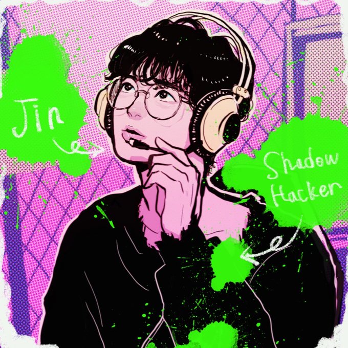 #2021年自分が選ぶ今年の4枚 
ハッカーにそばかすがあるの知る前に描いちゃったのがちょっと残念!
このSINお気に入り☺️
来年もたくさん描きたいな～ 